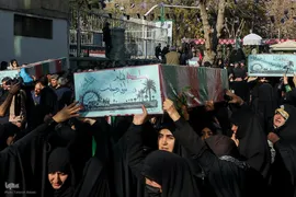تشییع 280 شهید گمنام همزمان با سالروز شهادت حضرت زهرا در کشور