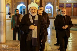 غبار‌روبی مضجع مطهر حضرت عبدالعظیم حسنی(ع)