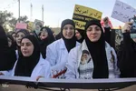 تجمع مردم سمنان در محکومیت جنایت اسرائیل در غزه‎