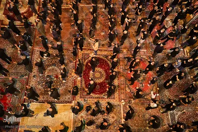 عزاداری شب هشتم محرم در حسینیه اعظم زنجان‎‎
