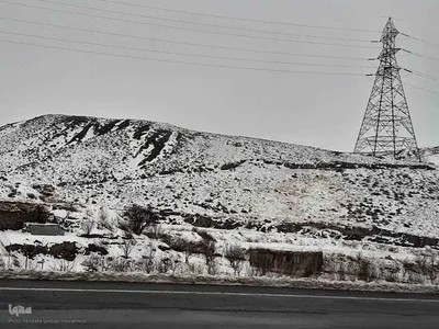 بارش برف در محورهای مواصلاتی شهرستان اهر