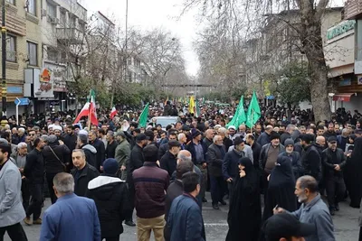 اجتماع مردم ساری در سوگ رهبر شهید خود، امام خامنه‌ای (ره)