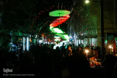 آذین‎بندی و جشن شب نیمه شعبان
