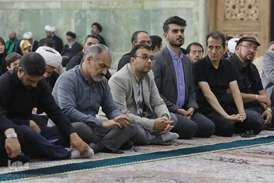 غبارروبی مضجع شریف حضرت معصومه(س) با حضور خبرنگاران