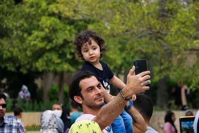 مسافران نوروزی در سعدی