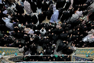تحویل سال جدید در حرم حضرت معصومه(س)