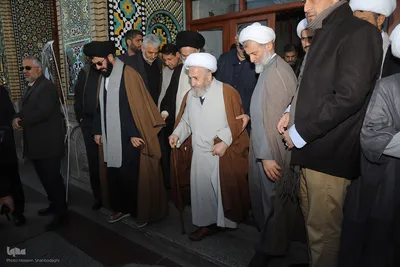 تشییع آیت الله شیخ عبدالنبی نمازی در قم