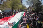 حماسه‌سازی مردم چهارمحال و بختیاری در روز قدس‎