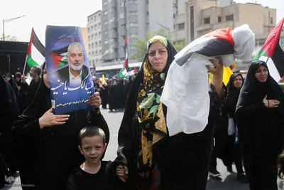 مراسم تشییع پیکر شهید «اسماعیل هنیه» در تهران
