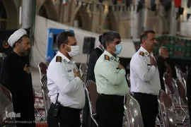 دسته عزاداری طلاب و روحانيون شیراز در سومين روز شهادت امام حسین(ع)