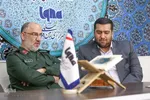 حضور فرمانده سپاه روح‌الله و مدیرکل حفظ آثار استان مرکزی در ایکنا بمناسبت روز خبرنگار