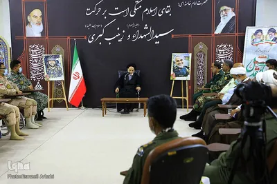 دیدار جمعی از فرماندهان نظامی خراسان جنوبی با حجت‌الاسلام علیرضا عبادی