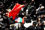 پیکر مطهر شهید مدافع حرم «عباس آسمیه» در کرج