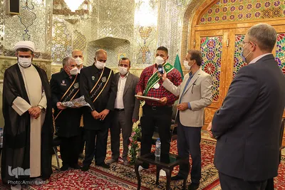 حضور قهرمانان پارالمپیک توکیو ۲۰۲۰ در حرم شاهچراغ(ع)