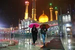 اولین برف زمستانی در قم