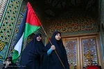 اجتماع مردمی قم در حرم حضرت معصومه