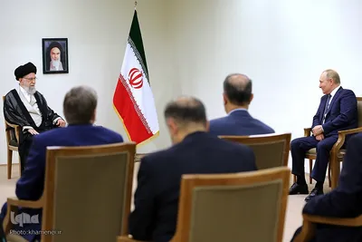 دیدار ولادیمیر پوتین، رئیس‌جمهور روسیه با آیت الله خامنه ای، رهبر معظم انقلاب