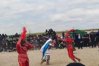 شبیه خوانی روستاب اقبلاغ اقاجان خان