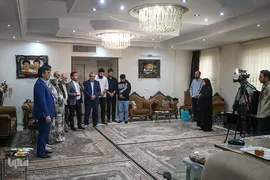 دیدار جامعه قرآنی با خانواده شهیدان ابراهیم