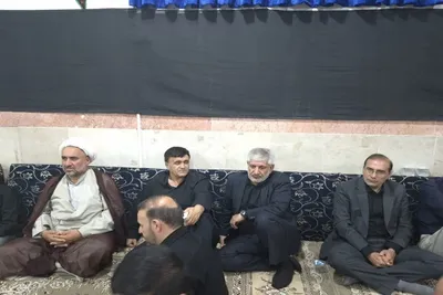 مراسم عزاداری شب نهم محرم در بیت نماینده ولی‌ فقیه در لرستان