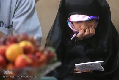 فاطمه دختر شهید قرآنی مدافع حرم «مصطفی صدرزاده»