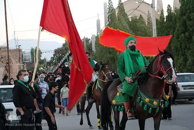 کاروان عزاداری محرم شهر شاهدیه یزد