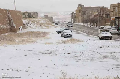 بارش برف در اهر