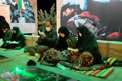 مراسم شب قدر در گلزار شهدای وادی رحمت تبریز