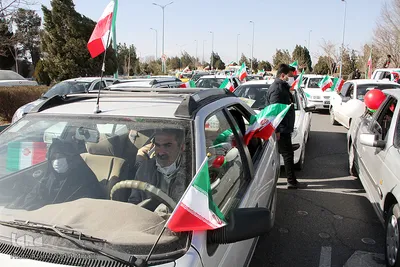 راهپیمایی خودرویی و موتوری 22 بهمن 1400 در یزد‎‎
