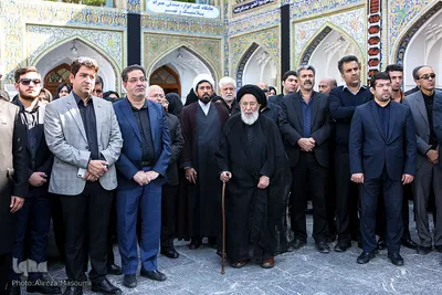 مراسم تشییع کاظم محمدزاده در حرم مطهر رضوی