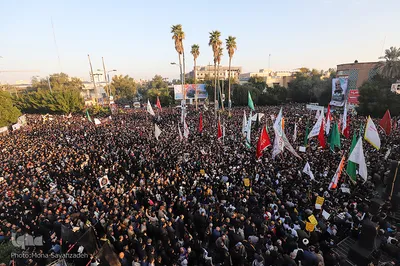 تشییع پیکر شهید قاسم سلیمانی در اهواز 