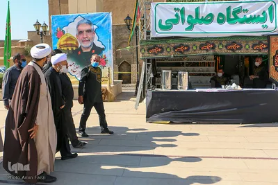 آماده سازی مواکب در بین‌الحرمین شیراز جهت مراسم اربعین