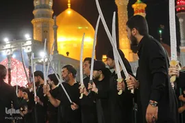 عزاداری سنتی «مشق شمشیر» نجفی‌های مقیم قم