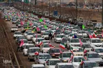 راهپیمایی خودرویی در زنجان