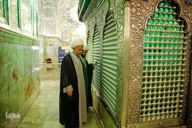 لحظه تحويل سال نو در حرم مطهر حضرت شاهچراغ