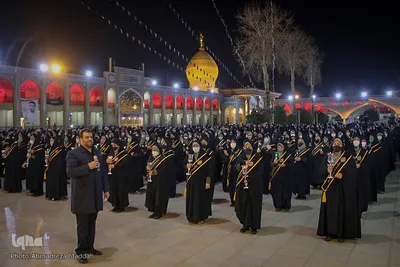 مراسم لاله گردانی شام شهادت حضرت احمد بن موسی الکاظم (ع)