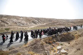 زائران پیاده امام رضا(ع)