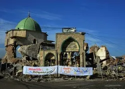 Irak: première pierre pour la reconstruction de la célèbre mosquée de Mossoul