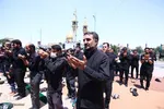 نماز ظهر عاشورا در امامزاده عبدالله (ع) شهرستان همدان