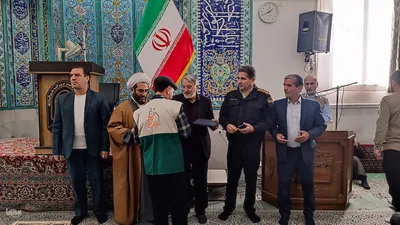 اقامه نماز جمعه بخش نیاسر شهرستان کاشان