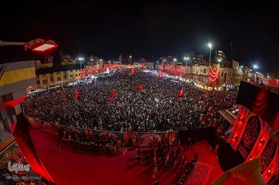 تعویض پرچم حرمین شریفین در کربلا به مناسبت فرارسیدن ماه محرم