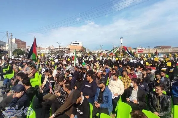 اجتماع ضد صهیونیستی دانشجویان مازندران در بابلسر