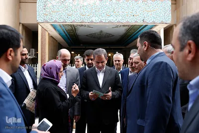 اسحاق جهانگیری، معاون اول رئیس جمهور در آیین اختتامیه دومین جشنواره زن و علم
