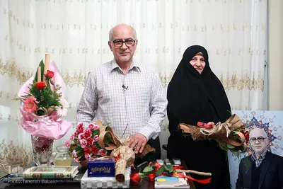 خادم القرآن سیدمحسن موسوی‌بلده، پیشکسوت قرآنی و همسرشان 
