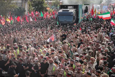 تشییع پیکر رهبر شهید در تهران