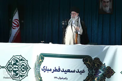 سخنرانی حضرت آیت‌الله العظمی خامنه‌ای، رهبر معظم انقلاب اسلامی پس از اقامه نماز عید سعید فطر