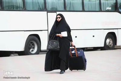 ⁨حال‌و‌هوای مسافران اربعین در ترمینال مسافربری قم⁩