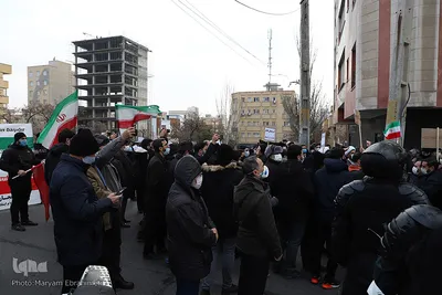 تجمع مردم تبریز در مقابل کنسولگری ترکیه در تبریز
