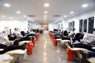 اهدای خون در شب قدر بیست وسوم ماه مبارک رمضان