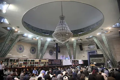 مراسم یادبود دو جهادگر شهید حادثه تروریستی مجلس